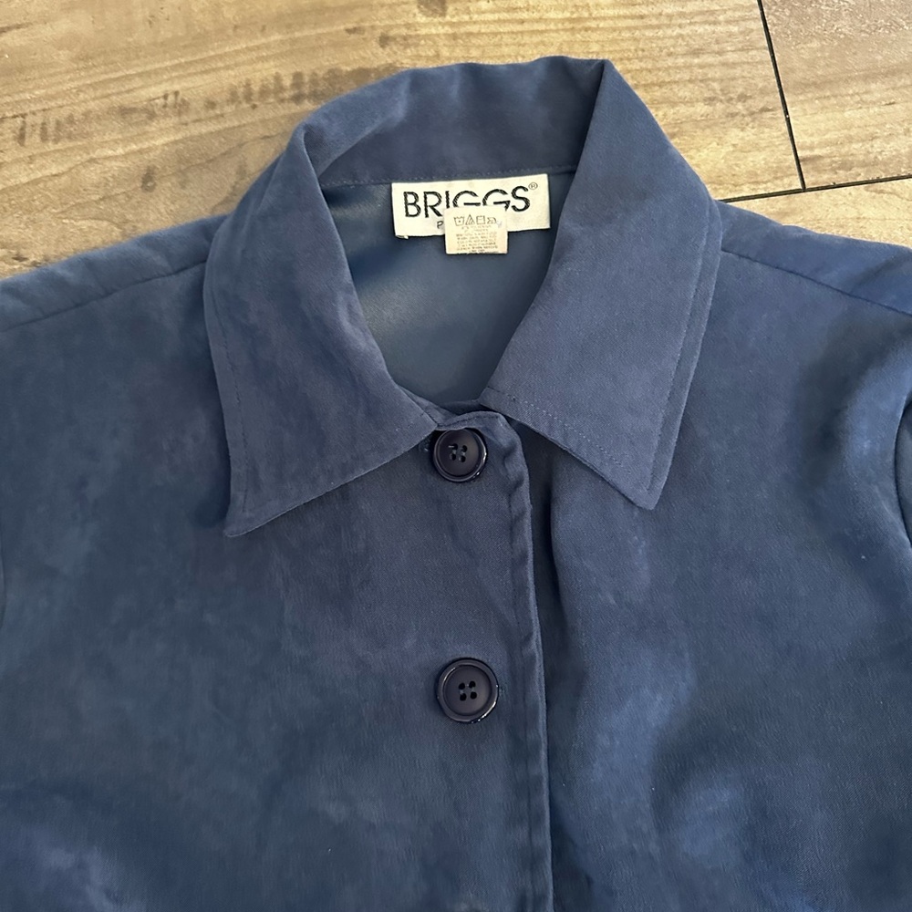 EUC Briggs Petite faux suede jacket Size S - Picture 5 of 7